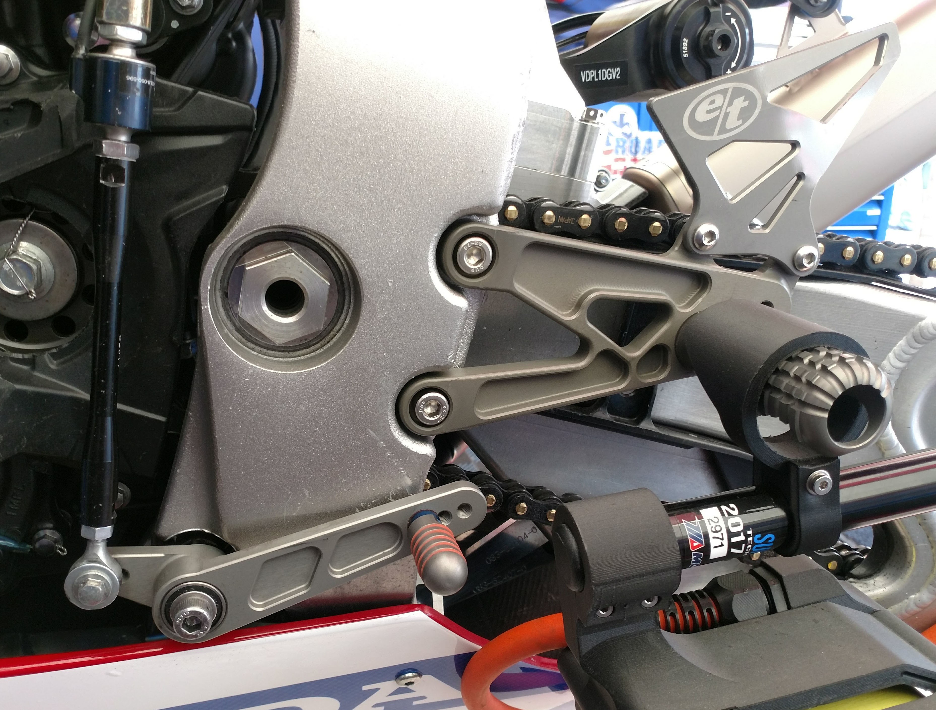 Evol Technology Racing Rearsets Kit - Kawasaki Ninja 400 - ETP-KRA